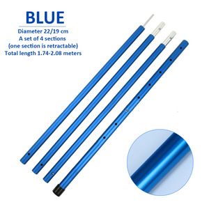 OEM Custom Outdoor Telescopic Adjustable Aluminum 6061 <b>Tarp</b> Pole Camping Tent Poles - Product Image 5