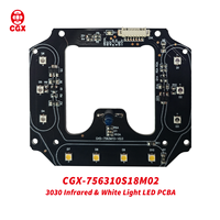 Diode SMD CGX CGX-756310S18M02, carte PCBA bicolore, capteur de contrôle de lumière LED IR double blanc 3030, accessoires de vidéosurveillance extérieurs, vision nocturne