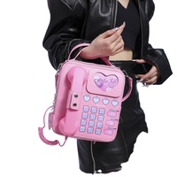 Sac bandoulière en PU de style nouveau, transfrontalier, avec chaînes, design créatif, doux, ludique, pour jeunes filles, original, élégant, avec fermeture éclair