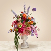 Centre de table rose vif d'été, fleurs vertes suspendues pour allée, Calla Lily Real Touch, chemin de table floral pour allée, Amaranthus