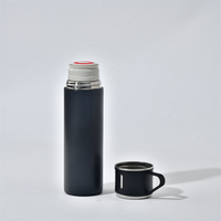 Bouteille d'eau de voyage en plein air tasse à café et thé tasse en acier inoxydable gobelet isolé flacon à vide bouteille d'eau avec couvercle pour coffret cadeau