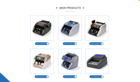 Prix usine Double puissance compteur d'argent Portable argent comptage Machine banque billet compteur argent