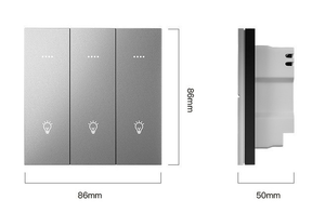 Sakelar Lampu Dinding Pintar 2025 Golden Security Tuya WIFI Zigbee <span class=keywords><strong>1</strong></span>/2/<span class=keywords><strong>3</strong></span>/4/6 <span class=keywords><strong>Gang</strong></span> dengan Tombol Fisik, Kompatibel dengan Alexa dan Google Assistant - Product Image 5