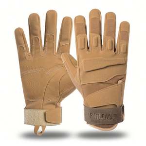 Lupu Guantes de cuero tácticos de medio dedo para trabajo de seguridad de protección de manos al aire libre de alta calidad para hombres - Product Image 6