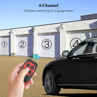 Control Remoto Inalámbrico RF de 2/4 Botones, 433/315MHz, para Puertas Correderas/Enrollables, Persianas y Ventanas
