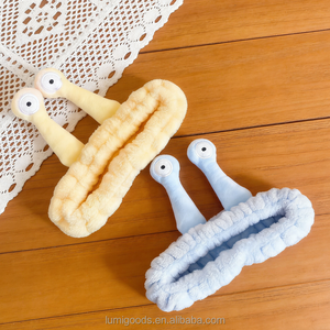 Bandas Elásticas para el Cabello de Felpa Coral y Franela para Mujer - Accesorios para Spa, Yoga y <span class=keywords><strong>Maquillaje</strong></span> con Diseño de Dibujos Animados - Product Image 3