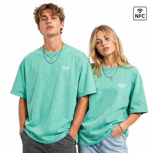 Áo thun nam oversize 100% cotton dày, in kỹ thuật số, logo, áo thun <span class=keywords><strong>vintage</strong></span>, giặt acid, thiết kế tùy chỉnh - Product Image 1