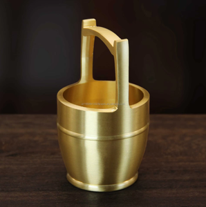 Un Cubo de oro de cobre puro para niños y <span class=keywords><strong>nietos</strong></span> adornos de cubo Cubo de decoraciones de boda de lujo - Product Image 3