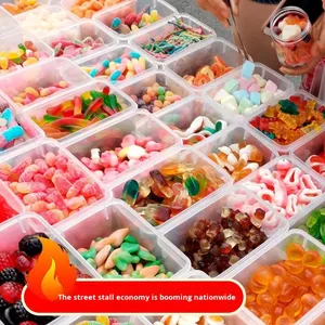 Großhandel Gemischte Fruchtgeschmäcker Weiche Bonbons QQ Saure Sandgummis Kugelförmig Kinderbonbons Marktstände Großpackung Fruchtsaft-Snacks - Product Image 5