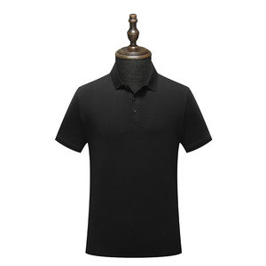 Polo à manches courtes, séchage rapide, couleur unie, tissu polyester, pour un usage quotidien - Product Image 2