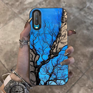 Funda para Teléfono con Patrón de Ondas de Agua en Árboles Viejos y Secos para iPhone 16 15 14 Pro Max, Protección Completa Anticaídas, Carcasa Rígida de PC - Product Image 2