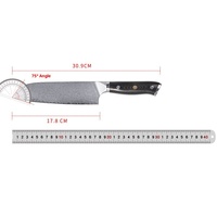 Nouvelle arrivée 67 couches damas VG10 acier Chef Santoku couteau utilitaire ensemble G10 poignée ambidextre lave-vaisselle durable haut