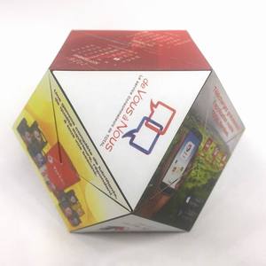 Chất lượng cao tùy chỉnh in ấn công ty Logo hoặc phong cảnh mô hình quảng cáo hoặc kinh doanh Quà Tặng gấp Magic Cube - Product Image 3
