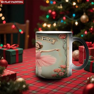 Mug en céramique noir givré 11oz, vierge pour sublimation, tasse magique thermosensible, pour l'art et le bricolage - Product Image 2