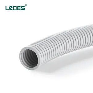 Flexible PVC Pipe Good Quality Electrical Nonmetallic Grey Corrugated Conduit Pipe For American Standard