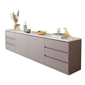 Meuble TV en bois massif sur pied 016 avec rangement pour salon - Product Image 5