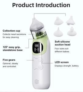 Aspirador Nasal para Bebés con Nivel de Succión Ajustable, Luz Musical y Función Calmante, Aspirador Automático de Mocos para Niños Pequeños, Limpiador de Mocos Infantil - Product Image 4