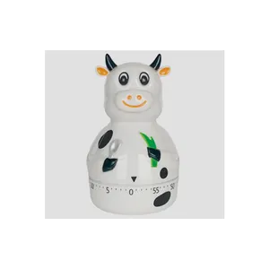 Best Sale Cow Shaped Mechanical Timer 60 Minute Countdown Household Timer for Kitchen