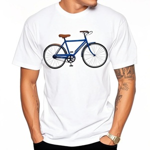Men's Premium <b>White</b> 100% Cotton T-Shirt Silk Screen Printing Anti-Pilling Breathable Short Sleeve Regular Fit Casual T-Shirt - Product Image 3