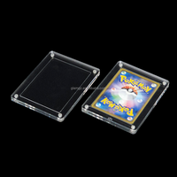 Boîte mystère OEM personnalisée pour cartes Pokémon anime givrées 63x88, avec protection antichoc en polycarbonate acrylique gradué