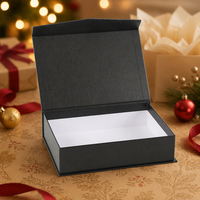 Boîte cadeau de luxe en carton rigide mat vert avec logo personnalisé, fermeture magnétique pliable, emballage haut de gamme pour usine