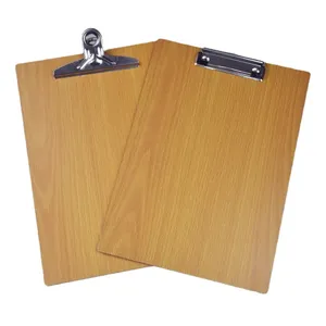 A4 school office file document wood clipboard board clip nursing clipboard Wooden Clipboard with Hanger