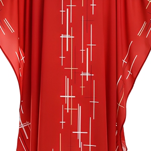 Costume da chiesa monaco prete mantello monaco abito croce stampa cristo ministro clero uomo abito mantello Anime costumi per adulti - Product Image 4
