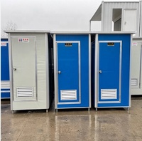 Toilettes portables de luxe en panneaux sandwich, toilettes préfabriquées mobiles avec lavabo pour chantier, événement extérieur, camping
