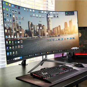 32:9 Dqhd 120hz Hdr400 1800r Curved Qled Studio Speaker Curved Gaming Monitor 4k