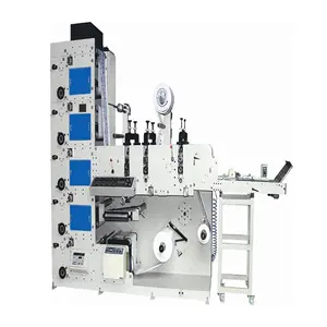 Etiqueta fexo adesiva estreita da web WJRB-320, pequena impressão com máquina da pressão de corte