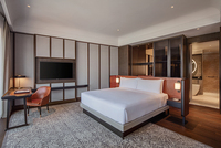 Ensemble de meubles de chambre à coucher d'hôtel cinq étoiles Panneau de bois MDF Mobilier de chambre à coucher d'appartements d'hôtel