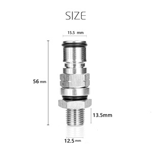 Válvula de Entrada y Salida de Acero Inoxidable de 1/4" BSP a Prueba de Fugas, Accesorio para Fermentación de Cerveza Casera - Product Image 3