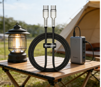 Kabel Data Metal Kafule Kompatibel dengan Kabel Pengisi Daya Cepat 20W PD Pengisian Cepat