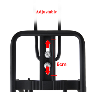 Porte-bagage en acier noir mat, pour vélo, pièces <span class=keywords><strong>remorque</strong></span>, porte-bagage - Product Image 3