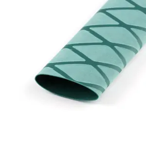 Non-Slip Mesh Pattern Insulation Heat Shrinkable Sleeve for Fishing Rods Heat Shrink Tubing