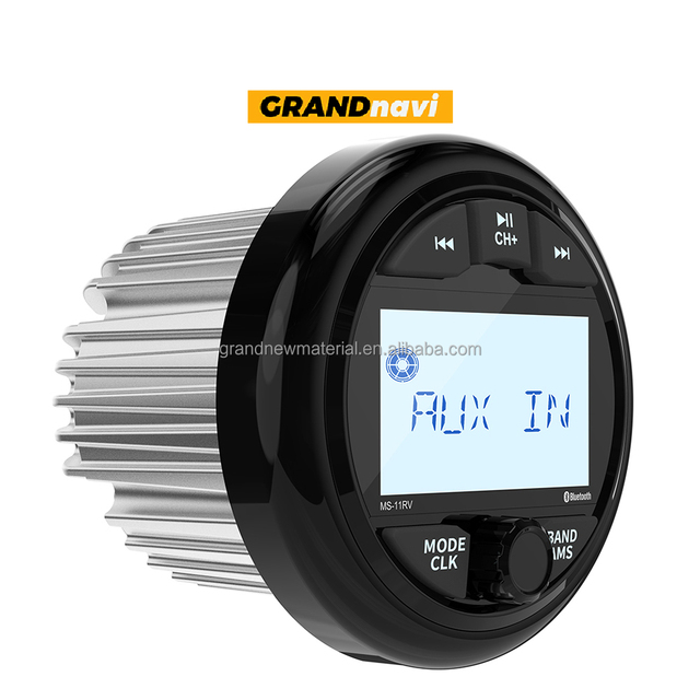 GRANDnavi Marien Radio Marine Stereo Receiver Radio IPX5 Waterproof MP3 Player Boats Golf ATV UTV RV SUV with Remote Control