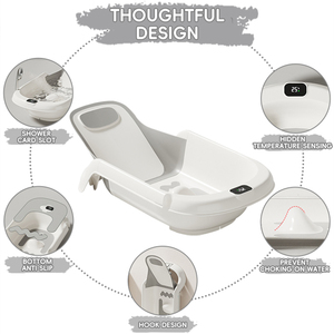 SUNNUO <span class=keywords><strong>Bañera</strong></span> Multifuncional 4 en <span class=keywords><strong>1</strong></span> Ajustable <span class=keywords><strong>para</strong></span> Bebés con Termómetro 2026, Productos <span class=keywords><strong>para</strong></span> Baño <span class=keywords><strong>de</strong></span> Bebés Recién Nacidos <span class=keywords><strong>para</strong></span> Sentarse y Dormir - Product Image 6