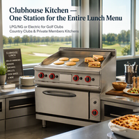 Plaque de cuisson électrique professionnelle en acier inoxydable 12+4.8KW avec garantie 1 an