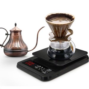 Balance de cuisine électronique intelligente Veidt C-309 entièrement étanche avec minuteur pour café infusé à la main, noire, 3 kg, 0,1 g, pour aliments et pâtisserie - Product Image 5