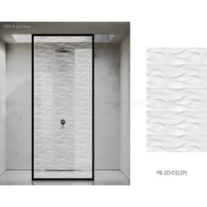 Tempered safety glass bathroom shower screen 6mm 8mm 10mm shower door glass partition