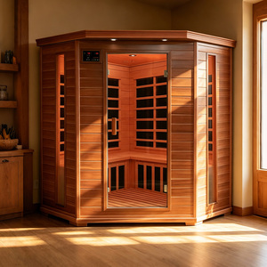 Sauna Interior de Infrarrojos con Bluetooth, Sauna de Madera con Música Terapéutica para Relajación - Product Image 4