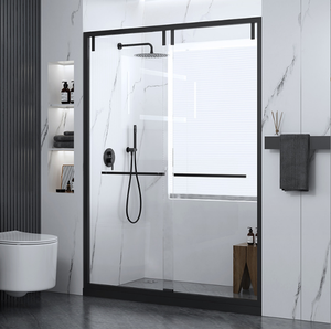 Cabine <span class=keywords><strong>de</strong></span> <span class=keywords><strong>douche</strong></span> en verre en acier inoxydable entrer dans la salle <span class=keywords><strong>de</strong></span> <span class=keywords><strong>douche</strong></span> ensemble <span class=keywords><strong>de</strong></span> montage <span class=keywords><strong>de</strong></span> porte coulissante en verre profil <span class=keywords><strong>de</strong></span> verre mural - Product Image 2