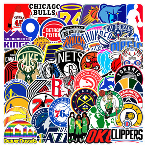 American NBA Basketball Graffiti Decorative <strong>Stickers</strong> 50pcs Waterproof Labels <strong>for</strong> Luggage <strong>Laptop</strong> Guitar Helmet Skateboard - Product Image 1