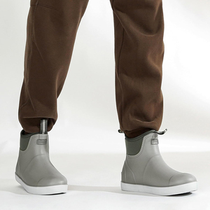 Botas <span class=keywords><strong>de</strong></span> Cubierta <span class=keywords><strong>de</strong></span> Goma Gris para Toda Temporada con Forro <span class=keywords><strong>de</strong></span> Neopreno, Impermeables, para Lluvia y Exteriores, para <span class=keywords><strong>Pesca</strong></span>, Navegación y Ocio - Product Image 4
