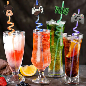 Pajitas Reutilizables de Colores RobLoxes para Fiestas, Pajitas de Plástico con Diseño de Robot, Artículos para Fiestas de Niños, Decoración para Fiestas de Cumpleaños con Dibujos Animados, Regalo - Product Image 3