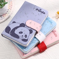 Libretas con Diseño Simple de Panda, Libretas Portátiles de Cuero PU para Negocios y Oficina, Libretas de Tapa Dura de Lujo, Proveedor