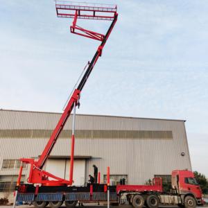 Huaying High Strength Steel 27m 15T Truck Mounted Hydraulic Lifting Platform for Metal Roof Tile <b>Roll</b> Forming Machine <b>Kit</b> - Product Image 5