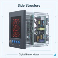 Medidor de Energía Digital LED Trifásico Ydkz SEM9200, 96x96mm, Clase 0.5, RS485 Modbus-RTU