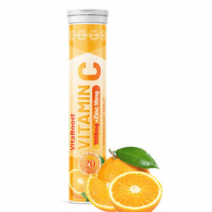 Vitahealthy OEM/ODM private label fornitura di fabbrica Halal naturale organico vitamina C <span class=keywords><strong>compresse</strong></span> effervescenti migliorare l'immunità - Product Image 1