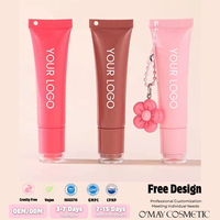Baume à lèvres teinté personnalisé avec logo, vente en gros, baume à lèvres hydratant lissant, gloss à lèvres personnalisé, vente en gros